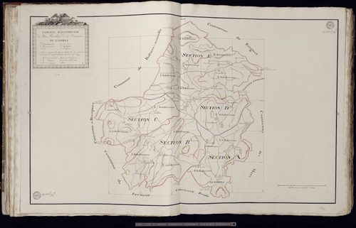 Le Compas - Tableau d'assemblage de la commune