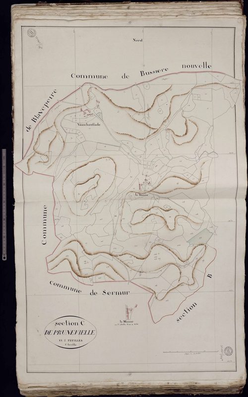 Le Compas - Section C dite de Prunevieille (1ère feuille)