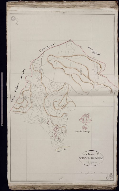 Le Compas - Section E dite de Marcillat-la-Farge (2ème feuille)