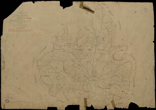 La Courtine - Plan parcellaire communal