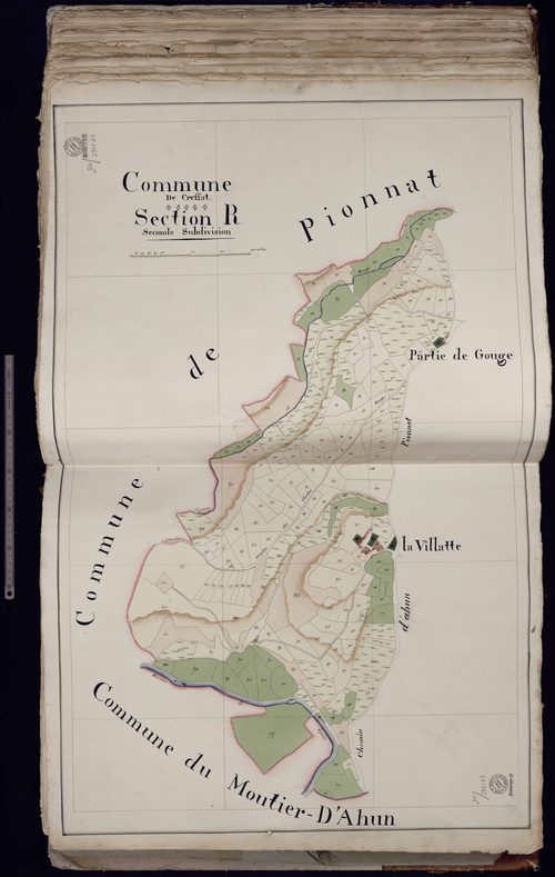 Cressat - Section R : partie de Gouge, La Villatte (2ème feuille)