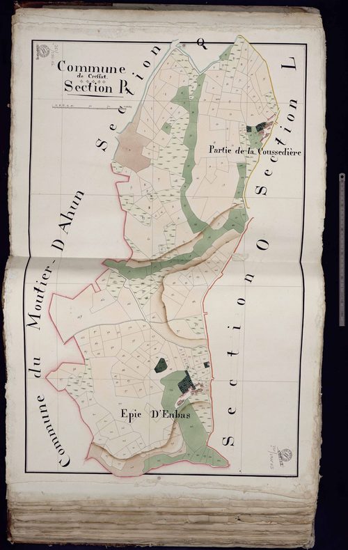 Cressat - Section P : Epie d'en-Bas, partie de la Coussedière