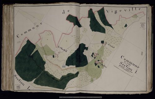 Cressat - Section I: Le Monteil, Villalier, Le Cornet (1ère feuille)
