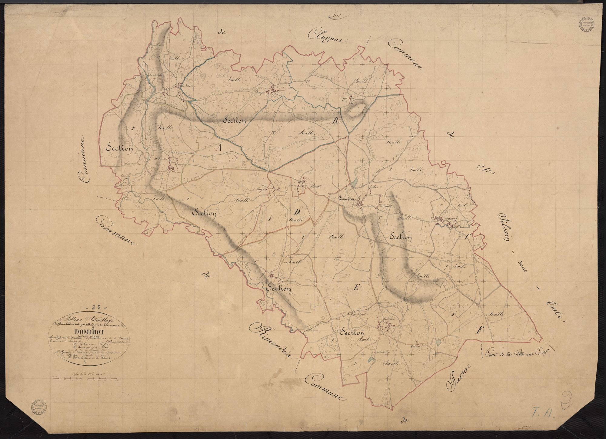 Domeyrot - Plan parcellaire communal