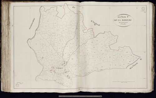 Domeyrot - Section F dite de La Ribière (1ère feuille)