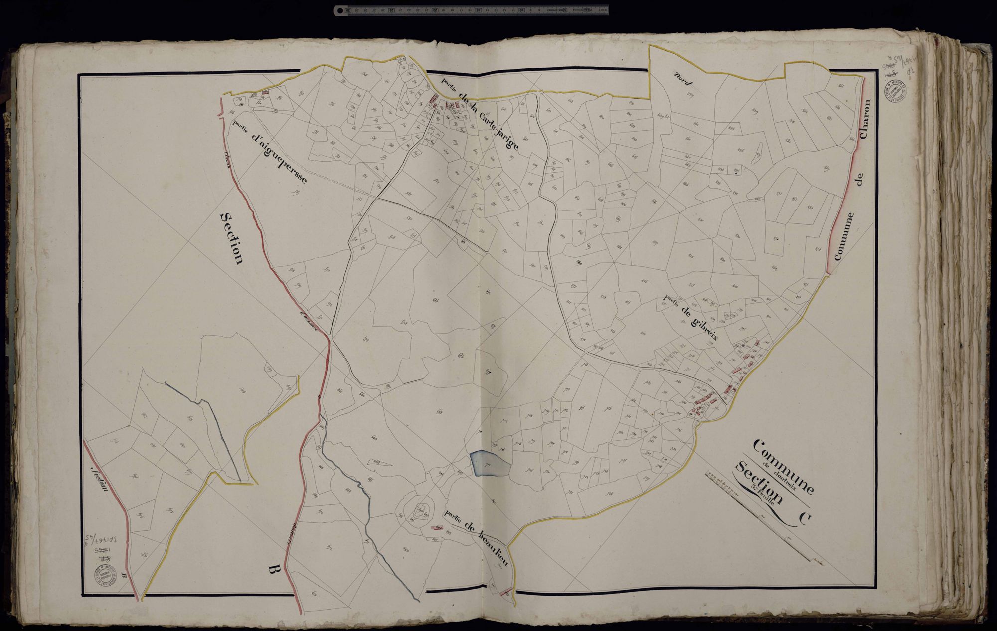 Dontreix - Section C : Carte-Jarrige, Gibreix (3ème feuille)