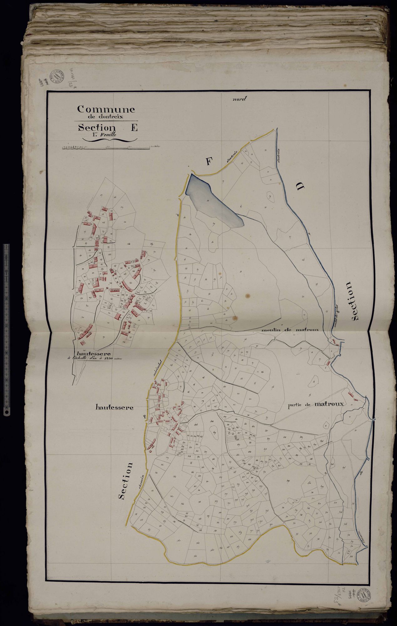 Dontreix - Section E : Haute-Serre (1ère feuille)