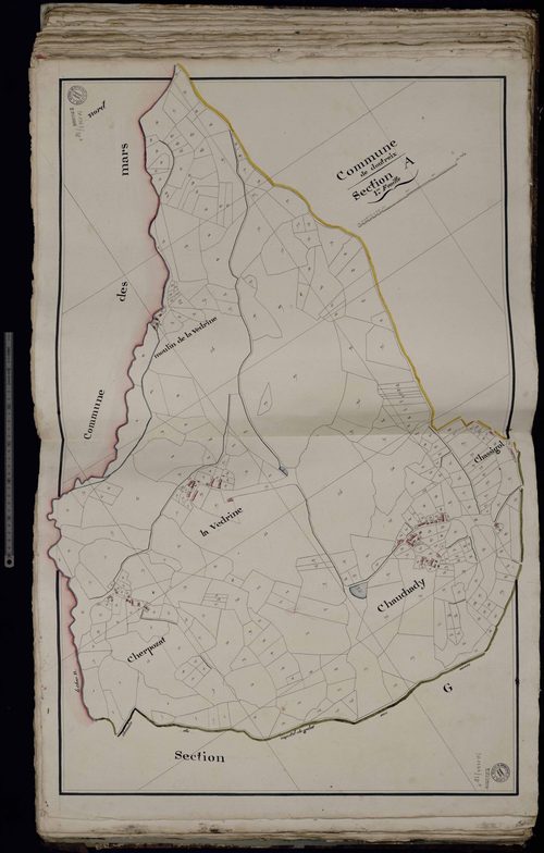 Dontreix - Section A: Cherpozat, Chauchady, La Védrine (1ère feuille)