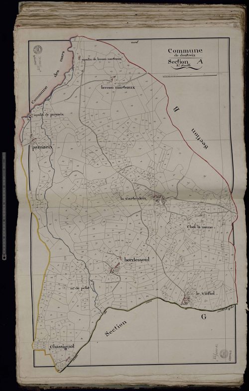Dontreix - Section A : Parazeix, Bordessoule (2ème feuille)