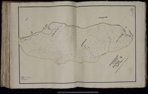 Dontreix - Section B : Puydissert, Moulin du Mas (3ème feuille)
