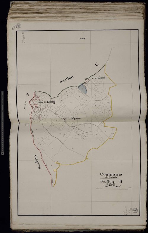 Dontreix - Section D : partie du Bourg, Malgasne (1ère feuille)