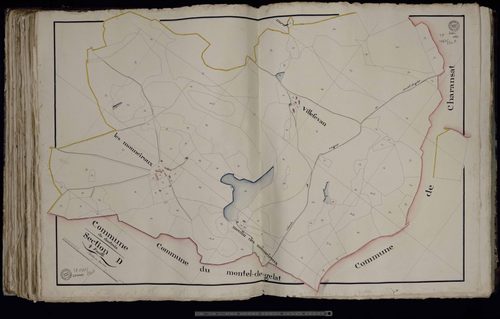 Dontreix - Section D : Les Monneiroux, Villefevan (4ème feuille)