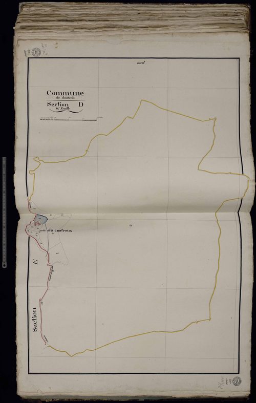 Dontreix - Section D : partie de Malroux (6ème feuille)