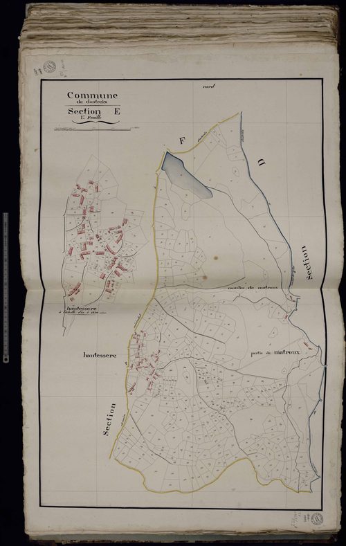 Dontreix - Section E : Haute-Serre (1ère feuille)