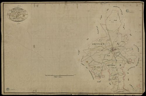 Dun-le-Palestel - Plan parcellaire communal