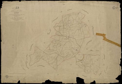 Féniers - Plan parcellaire communal