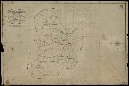 Fleurat - Plan parcellaire communal