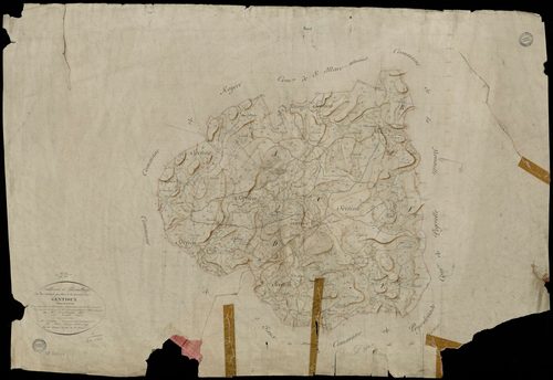 Gentioux - Plan parcellaire communal