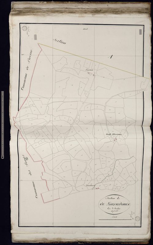 Gouzon - Section L dite de Louradoueix (1ère feuille)
