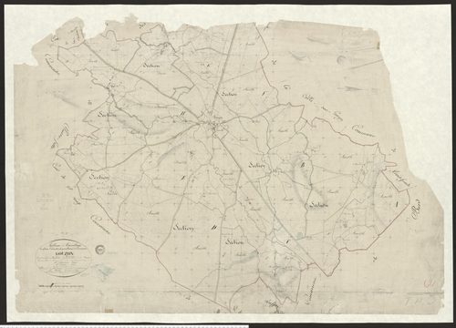 Gouzon - Plan parcellaire communal