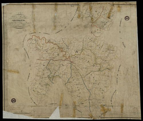 Le Grand-Bourg - Plan parcellaire communal