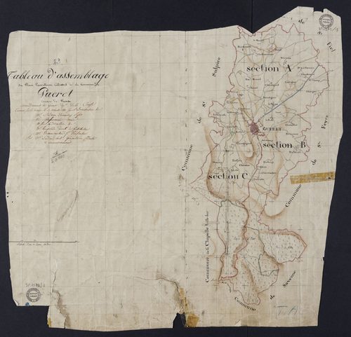 Guéret - Plan parcellaire communal