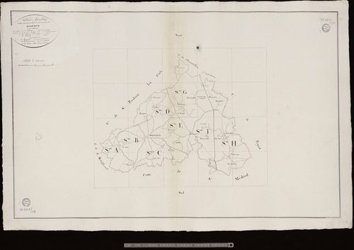 Issoudun-Létrieix - Tableau d'assemblage de la commune