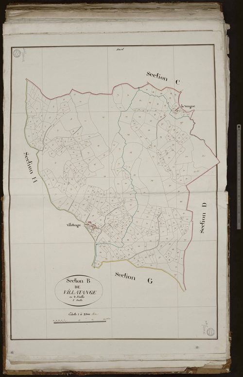 Janaillat - Section B dite de Villatange (1ère feuille)