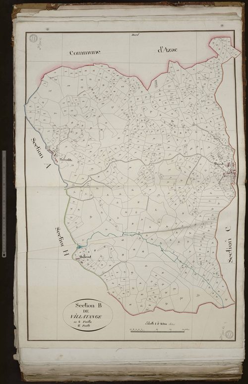 Janaillat - Section B dite de Villatange (2ème feuille)