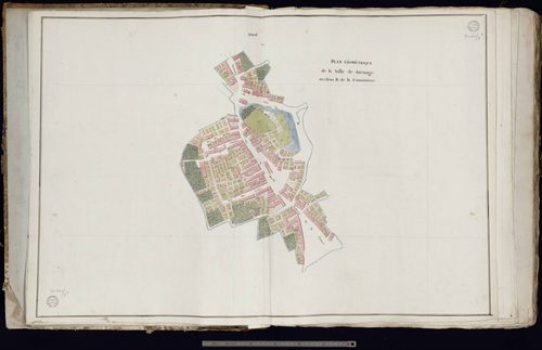 Jarnages - Section B : plan géométrique de la ville de Jarnages