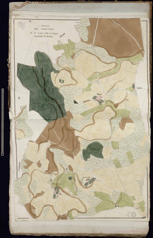 Jarnages - Plan géométrique de la section C dite de Magnat (2ème subdivision)