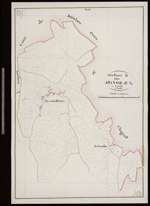 Ladapeyre - Section B dite des Mousseaux (1ère feuille)