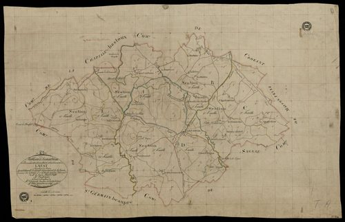 Lafat - Plan parcellaire communal