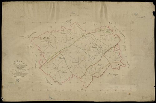 Lavaufranche - Plan parcellaire communal