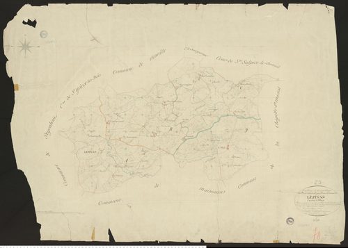 Lépinas - Plan parcellaire communal