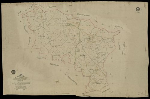 Leyrat - Plan parcellaire communal