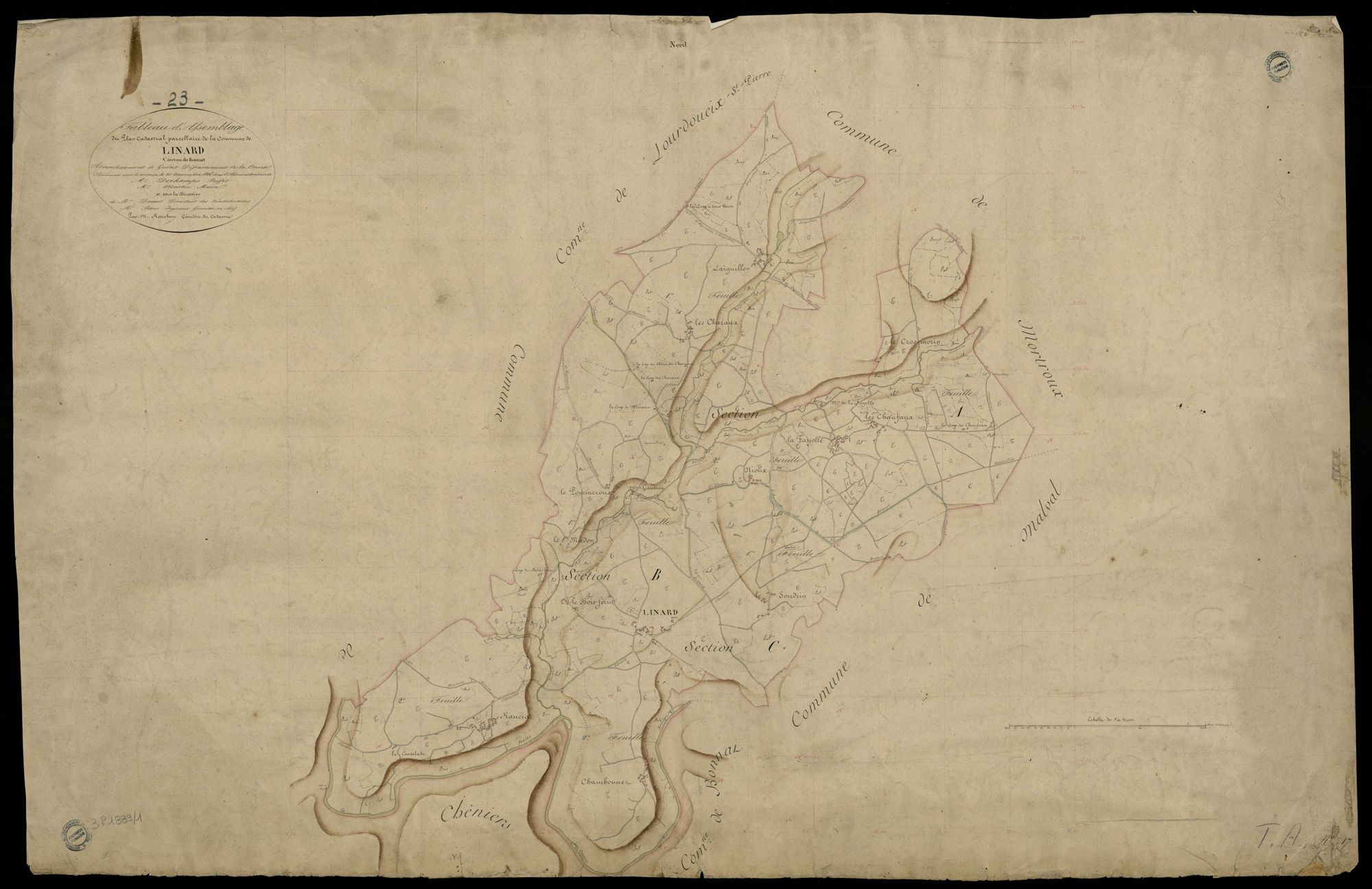 Linard - Plan parcellaire communal
