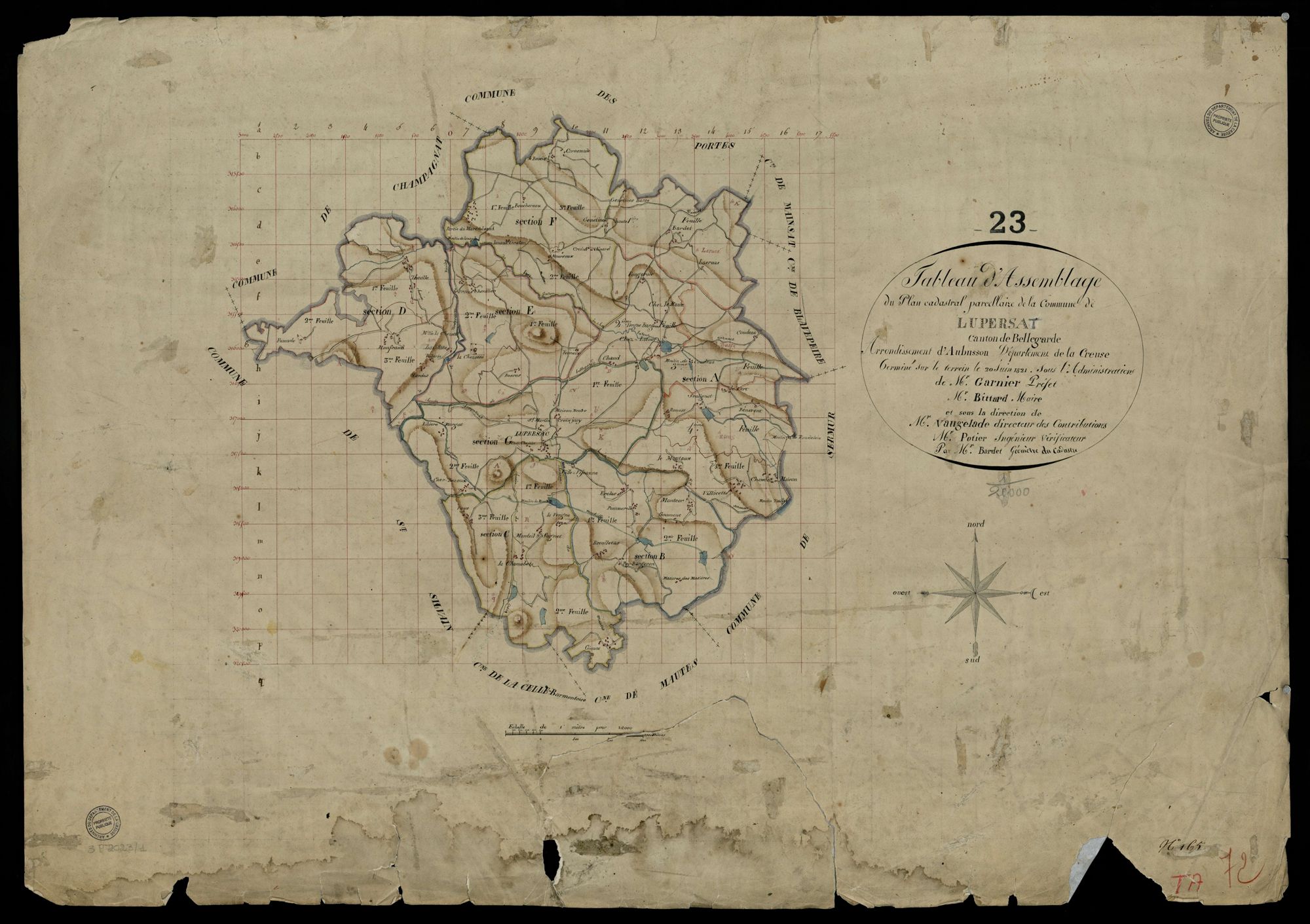 Lupersat - Plan parcellaire communal