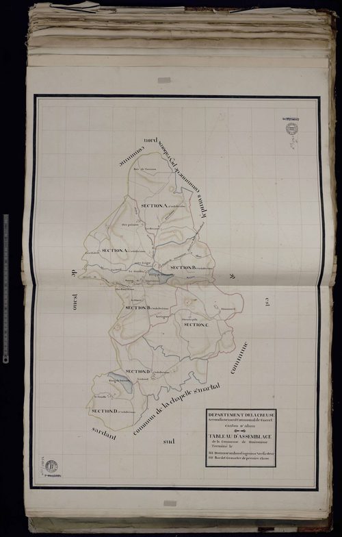 Maisonnisses - Tableau d'assemblage de la commune