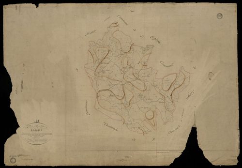 Malleret - Plan parcellaire communal