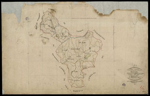 Mansat - Plan parcellaire communal