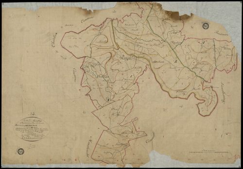 Masbaraud-Mérignat - Plan parcellaire communal