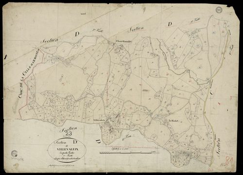 Mautes - Plan parcellaire communal