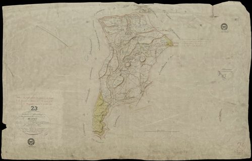 Méasnes - Plan parcellaire communal