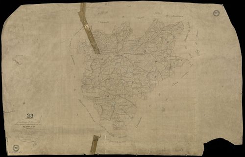Mérinchal - Plan parcellaire communal