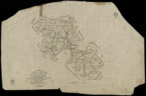 Montboucher - Plan parcellaire communal