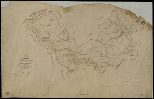 Le Monteil-au-Vicomte - Plan parcellaire communal