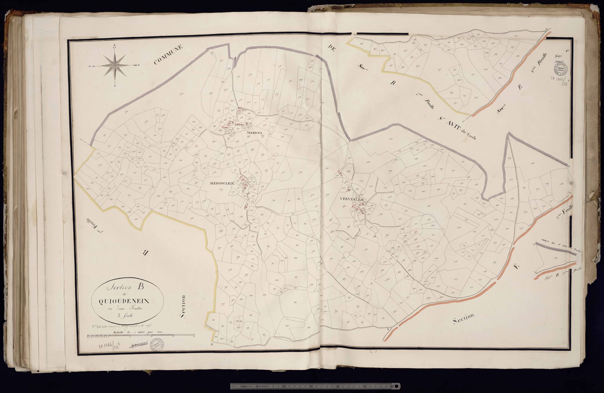 Néoux - Section B dite de Quioudeneix (2ème feuille)