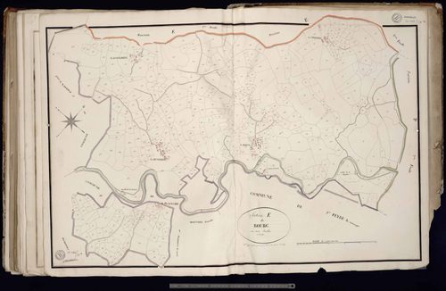 Néoux - Section E dite du Bourg (1ère feuille)