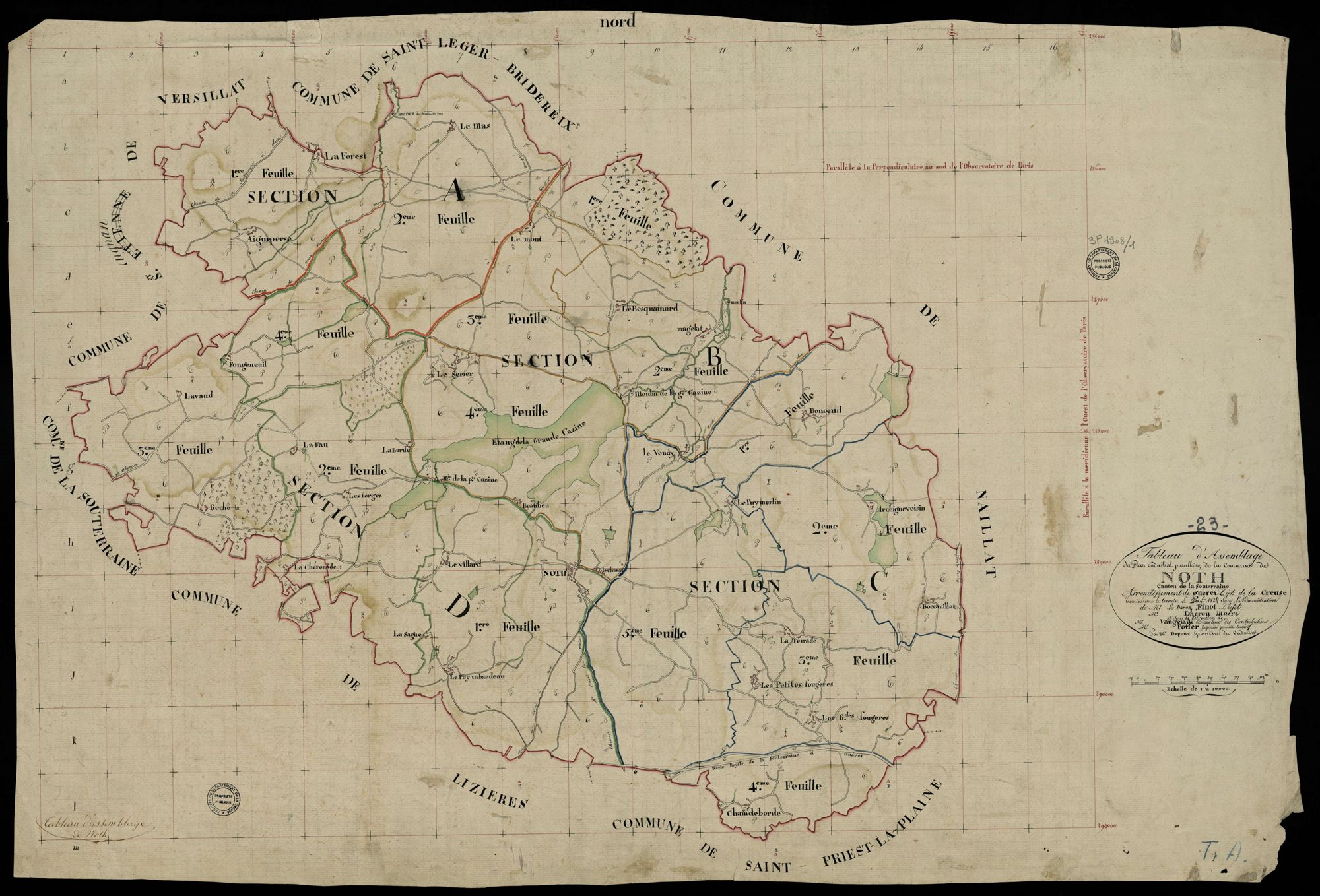 Noth - Plan parcellaire communal